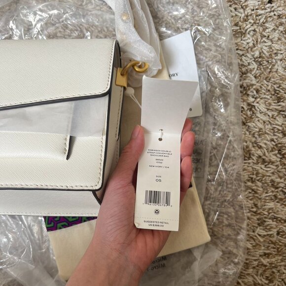 Tory Burch Robinson Double Strap Convertible Shoulder Bag - Picture 9 of 9